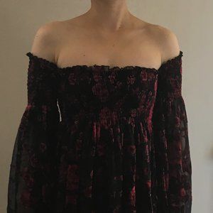 Betsey Johnson velvet burnout dress